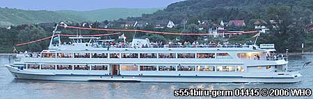 Rheinschiff s554biru-germ Schiff-Vermietung Schiff mieten auf dem Rhein nahe der Loreley im Mittelrheintal und bei Mainz Wiesbaden Rdesheim Bingen Eltville Biebrich Ingelheim 