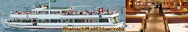 Rheinschiff s653luec-robs Rheinschifffahrt bei Rdesheim, Bingen, Ingelheim-Freiweinheim, Eltville, Wiesbaden, Mainz, Rsselsheim, Frankfurt am Main.