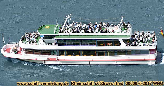 Rheinschiff s653roes Assmannshausen Bingen Rdesheim Wiesbaden Mainz