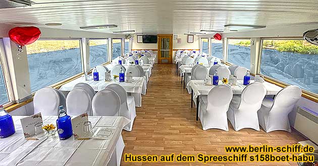 Berlin Charlottenburg Schiff mieten Partyschiff Partyboot Spree, auch im Winter